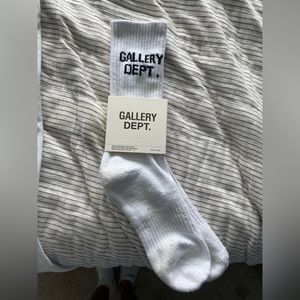 Gallery Dept. White Logo Socks